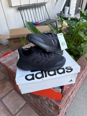 adidas X_PLRPHASE C Kids Running Shoes Core Black IF2763 Size 2.5Y